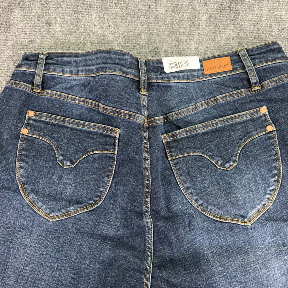 Judy Blue Jeans Womens 20W (Fits 38x27) Blue Skinny Tummy Control High Rise NWT - Picture 16 of 16